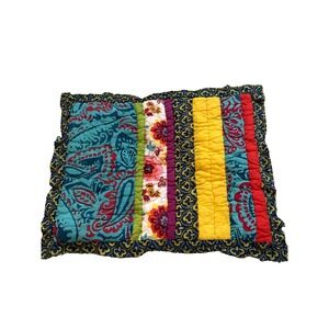 Anthropologie Quilted Pillow Cover Thick Padded Dorm Room